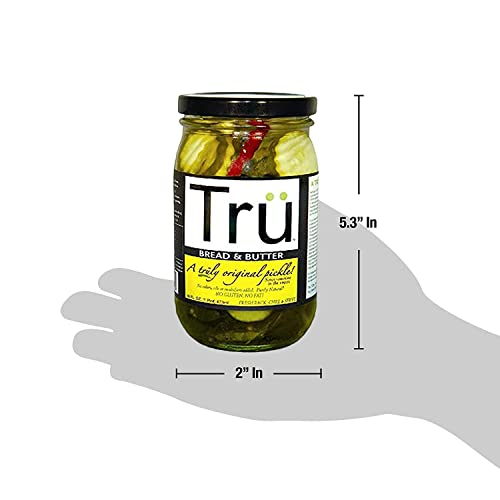 Tru Pickles - Bread & Butter Pickles - 16 Ounce (Pack Of 12) #TOP4