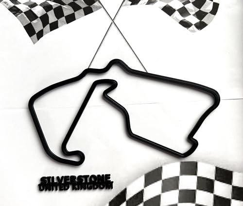 Formula 1 Circuit Wall Art - Grand Prix Race Track Sculpture - Motorsport Gift - Monaco - Spa - Monza - Any Track. (United kingdon - Silverstone)