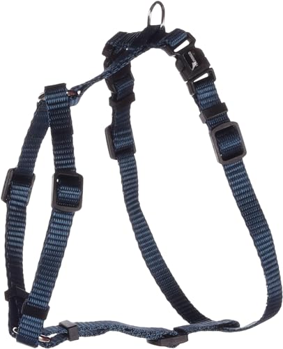 Flamingo Dog Harness H-shape Ziggi Dark blue XS 25-40cm 30-45cm 10mm, Small - Image 2