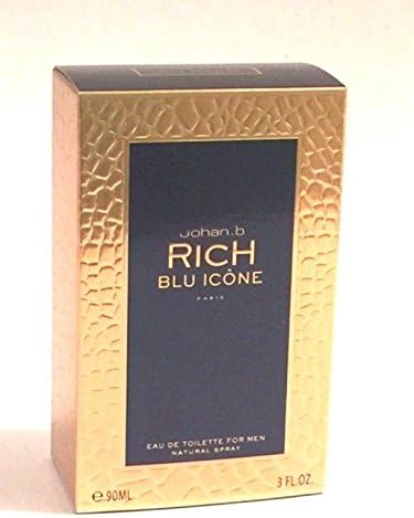 Rich Blu Icone by Johan.B, 3 Oz EDT Spray for Men - Image 2
