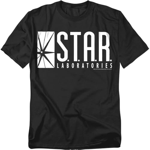 Popfunk Flash Superhero Star Labs T-Shirt - Black - Large