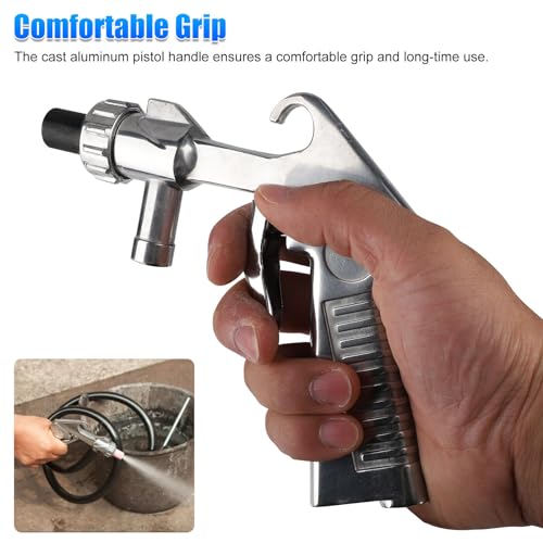 Handheld Sandblaster+1 Metal Nozzle +4 Ceramic Nozzles Extra Nozzle Tip, Sandblasting Machine Accessories