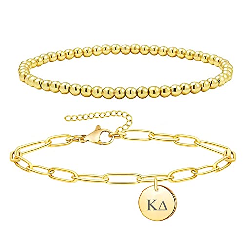 Kappa Delta Bracelet Sorority Beaded and Paper Clip Bracelets