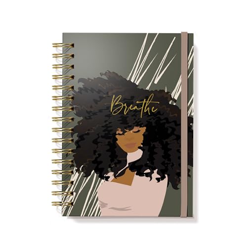 Journal à couverture flexible Curly Queen de 320 pages avec élastique pour vos notes