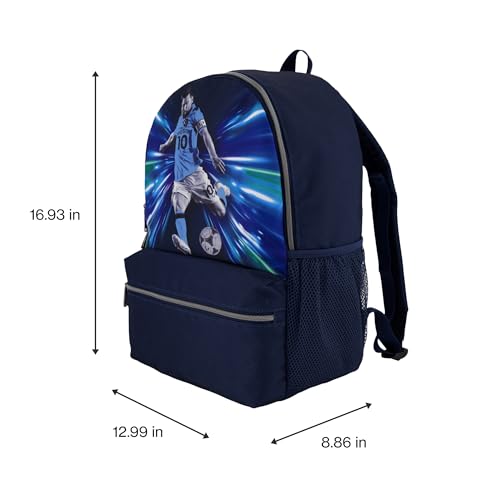Image of Messi Lifestyle Backpack, Bookbag with Pockets & Adjustable Straps