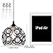 TISLYCO Plug in Crystal Pendant Light, Black Metal Mini Chandelier Light with 13.12ft Cord and Dimmable On/Off Switch, Vintage Hanging Light Fixture Plug in Hanging Lamp for Kitchen Bedroom