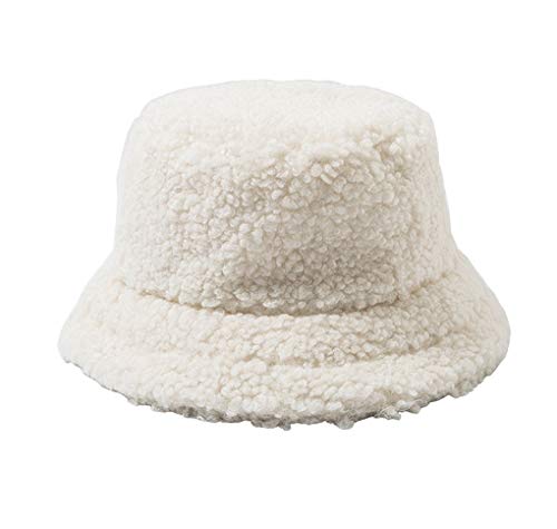 ACMEDE Casquette d'hiver Chapeau de Seau en Laine d'agneau Épaissie Chapeau d'hiver Chaud Chapeau de Seau Chapeau de pêcheur du Soleil Chapeau de Loisirs Cover
