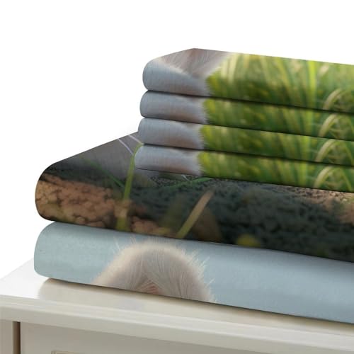Housses De Couettes 3D Rabbit Super Douce Parure de Lit Microfibre 260x220 - 5