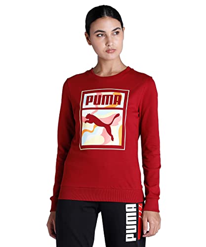 Image of Puma Women Cotton Crew Neck Sweatshirt
