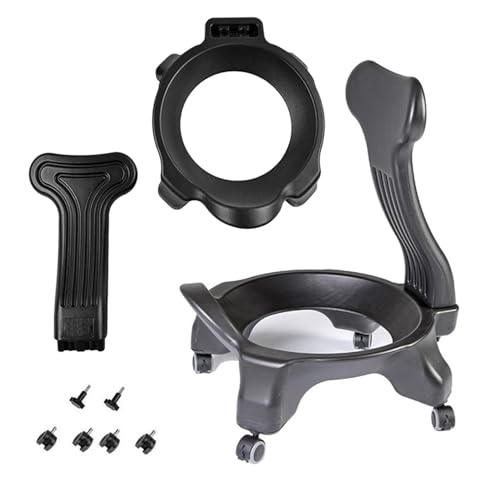 Chaise Ballon Base de Chaise Boule de Yoga Uniquement Sans Balle, Cadre de Chaise de Boule D'équilibre de Stabilité pour Le Bureau à La Maison, Support à Billes avec...