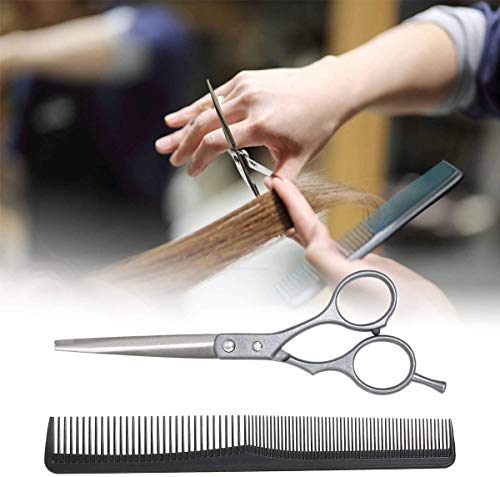Ciseaux de coiffure professionnels en acier inoxydable argenté pour coupe précise