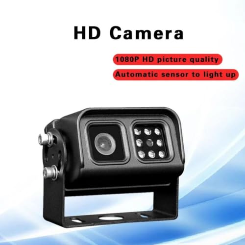 Image of EVERSECU AHD 1080P Wired Backup Camera, 12V-24V Input Reversing Camera, Waterproof Night Vision Wide View Angle Rear View Camera with 4 Pin Aviation Connector for RV Camper Truck Trailer Bus Van
