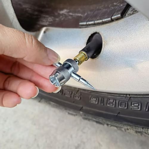 Image of Quick Tire Valve Change Tool, Tire Valve Stem Core Quickly Replacement Tool Kit for Cars, Trucks, Motorcycles etc (13PCS)
