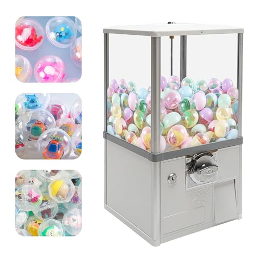 Distributeur automatique de jouets à capsules avec mécanisme de verrouillage et design vintage idéal pour les magasins de jeux et de vente au détail