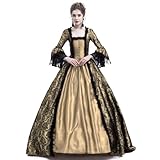 💥Mittelalter Kleidung Damen Renaissance Kostüm Viktorianische Kleider Halloween Fasching Karneval Mittelalter Kleid Mittelalter Kleid Renaissance Damen mit Trompetenärmel Party Kostüm bodenlang Vintage Retro Costume Cosplay 2 Stück Kleid Mittelalter Damen Warm Bequemes Pulloverkleid Festliche Kleidung Sexy Kleider Gothic Kleid Vintage Casual Langarm Minikleid Umstandskleid Festlich Frauen Kleidung