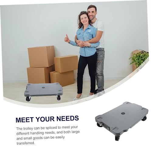 Carretilla plana plegable con ruedas STOBOK miniatura 5