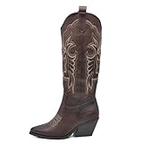 scarpe vintage uomo Stile Western Autentico – Design texano con ricami decorativi in rilievo per un look country deciso e femminile.