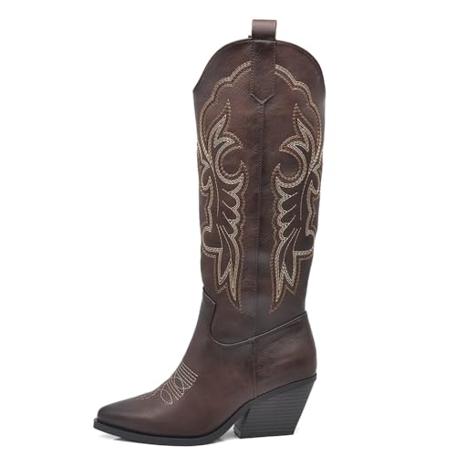 Stile Western Autentico – Design texano con ricami decorativi in rilievo per un look country deciso e femminile.