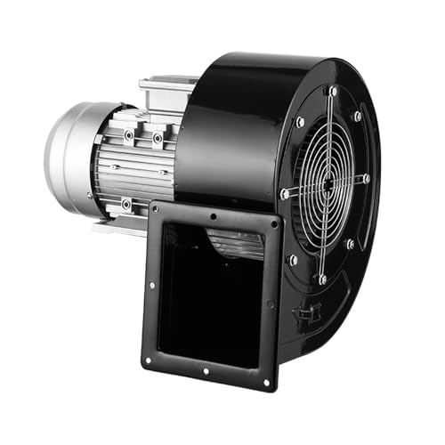 Ventilador centrífugo multi-cucilla 120W 220V, soplador de acero al carbono resistente a alta temperatura para escape y eliminación de polvo del horno industrial, circulación de aire de presión media
