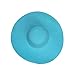WITHMOONS Straw Hats for Women Floppy Sun Sky Blue Hats Beach Wide Brim Oversized UPF 50 with Strap Summer Roll Up SZ90045 (SkyBlue)