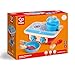 Hape Toddler Kitchen Set | Wooden 6 Piece Cooking Set, Pretend Kitchen Playset with Toy Stove, Frying Pan, Spoon, Spatula