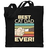 Best Cat Dad ever: Süßes Katzen Motiv für Katzenpapas mit Spruch