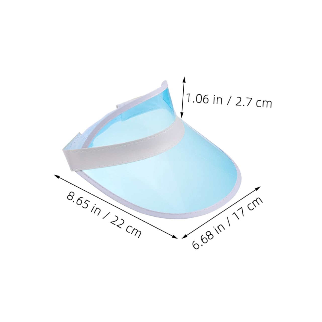 ibasenice 4 Ensembles Chapeau De Soleil Extérieur Casquette Sport Casquette Anti UV Visière pour Femme Capuchon Supérieur Creux De Randonnée Visière Femmes Plastique PP Sky-Blue 2 Pièces * 4