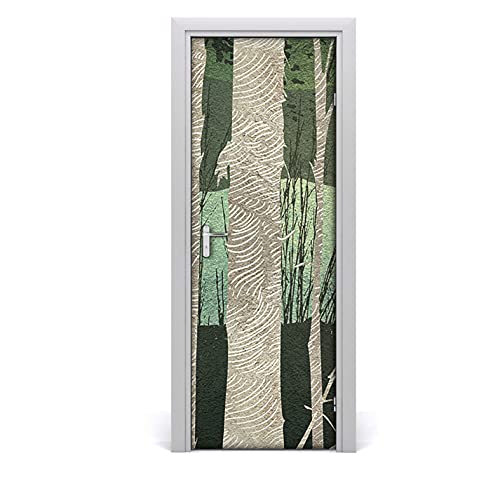 Papel pintado para puertas autoadhesivo 85x200 vinilo decorativo bosque 2