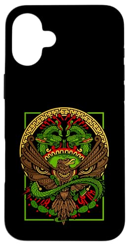 Mexican Pride Eagle Emblem Patriotic Mexico Aztec Calendar �X�}�z�P�[�X iPhone 16 Plus �p