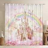 Photo Gallery feelingyou ragazze castello tende finestre, meraviglioso fata arcobaleno principessa stile cucina finestra trattamenti di finestra, rosa floreale farfalla finestra tende per la casa decor, 2 pannelli Photo Gallery feelingyou ragazze castello tende finestre, meraviglioso fata arcobaleno principessa stile cucina finestra trattamenti di finestra, rosa floreale farfalla finestra tende per la casa decor, 2 pannelli