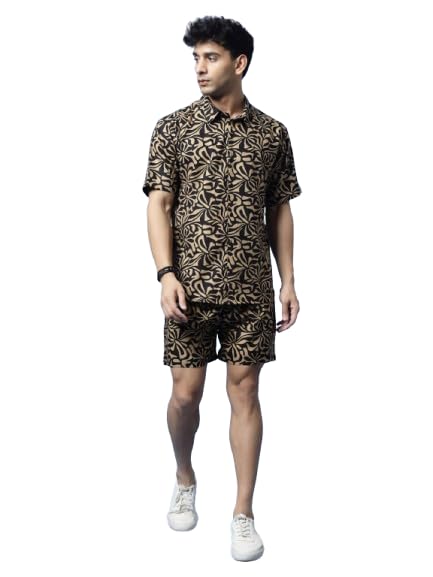 rigo Mens Coral Printed Rayon Co-ord Sets-picture-41