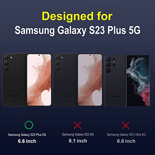 Image of Amazon Brand - Solimo Back Case Cover for Samsung Galaxy S23 Plus 5G | Compatible for Samsung Galaxy S23 Plus 5G Back Case Cover | Liquid Silicon Magic Case for Samsung Galaxy S23 Plus 5G | Sapphire