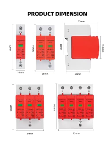 Parafoudre AC protégeant contre surtension domestique LBO 20KA 2P - 4