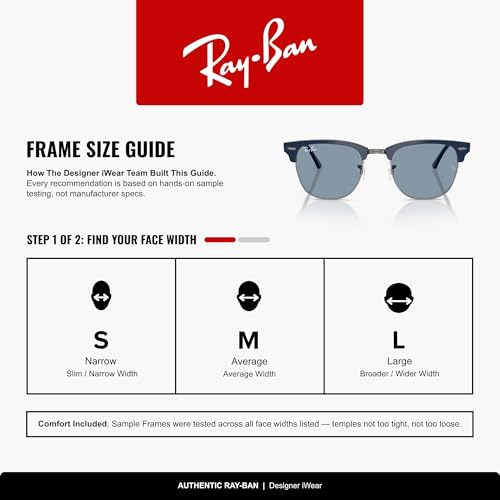 Image of Ray-Ban RB3016 Clubmaster Classic Square Sunglasses for Men for Women
