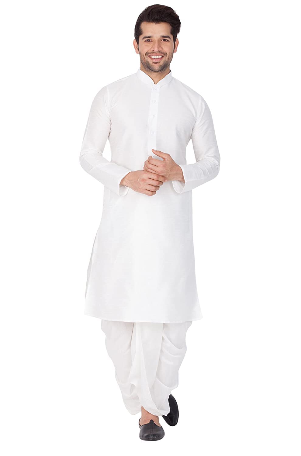 royal kurta Mens Dupion Silk Dhoti Kurta Set-picture-59