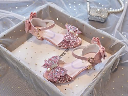 Little Girls Dress Sandals Princess Wedding Party Low Heels Dance Shoes Flower Girl Mary Jane Pumps3