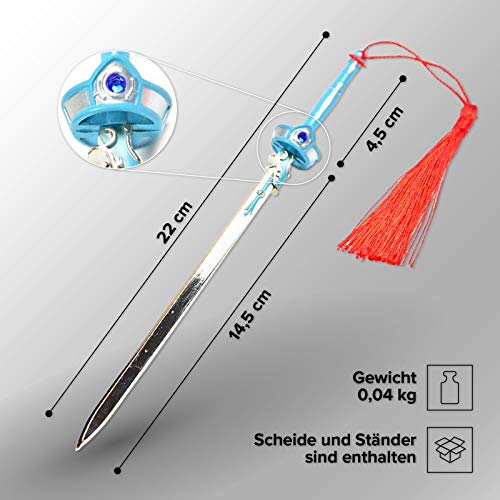 Sword Art Online briefopener in de vorm van het zwaard Flashing Light van Yuuki Asuna met schede en standaard… - Afbeelding 3