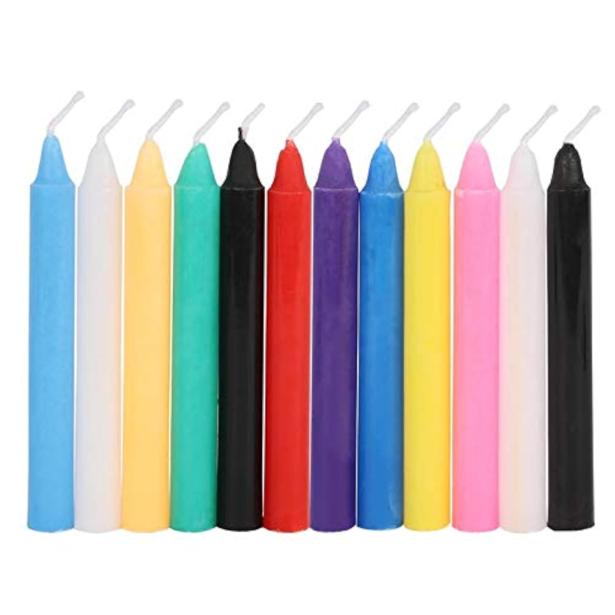 Magic Spell Candles Bundle Gift Set with 12 Mixed Colour Candles