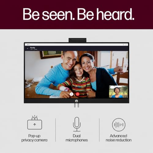 Image of Customizable HP 27 inch FHD Touchscreen All-in-One Business Desktop PC, AMD Ryzen 7 (Up to 4.5GHz), 16GB /32GB /64GB RAM, 512GB /1TB /2TB SSD, Wi-Fi 6, Webcam, USB-C, HDMI, Wireless KB&Mouse, Windows 11