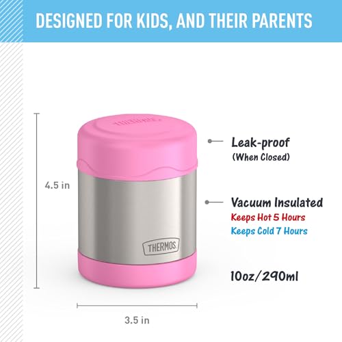 Image of THERMOS FUNTAINER Kids Food Jar, 10oz, Light Pink
