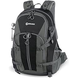 Oreunik Mochila de Senderismo 45L, Macutos de Senderismo Impermeable Multifuncional, Mochilas de Marcha Adecuada para Senderismo, Camping, Viaje, Deportes al Aire Libre, etc 4 Oreunik Mochila de Senderismo 45L, Macutos de Senderismo Impermeable Multifuncional, Mochilas de Marcha Adecuada para Senderismo, Camping, Viaje, Deportes al Aire Libre, etc (Negro)