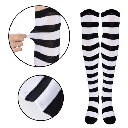 Disfraz de Halloween para mujer y mujer, juego de disfraz con camiseta, gorro, guantes, calcetines, bolsa para Halloween, carnaval, cosplay, Negro , M