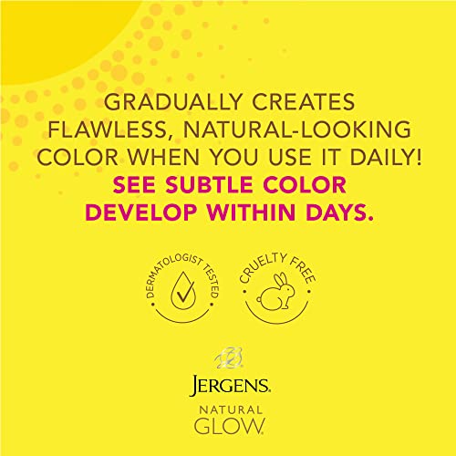 Jergens Natural Glow Gradual Glow, Daily Moisturizer +Firming And Face Moisturizer With Spf 20, Medium To Tan #TOP4