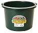 Miller Manufacturing P8GREEN Plastic Round Back Bucket for Horses, 8-Quart, Green