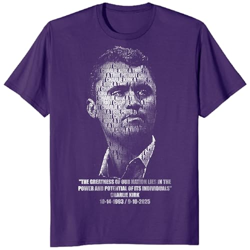 Image of Charlie Kirk Shirt, RIP Charlie Kirk Shirt, A True Patriot Charlie Kirk Outfit, Charlie Kirk Memorial Freedom Tee