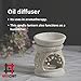 HASHCART® Essential Oil Burner Diffuser Wax Melt Warmer - Aromatherapy Aroma Oil Diffuser Decorative Tealight Candle Holder for Home, Spa, Office