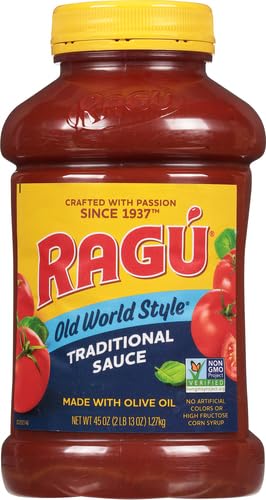 Image of RAGU Old World Style Traditional Sauce, Perfect for Italian Style Meals at Home, 45 oz (Pack of 2)