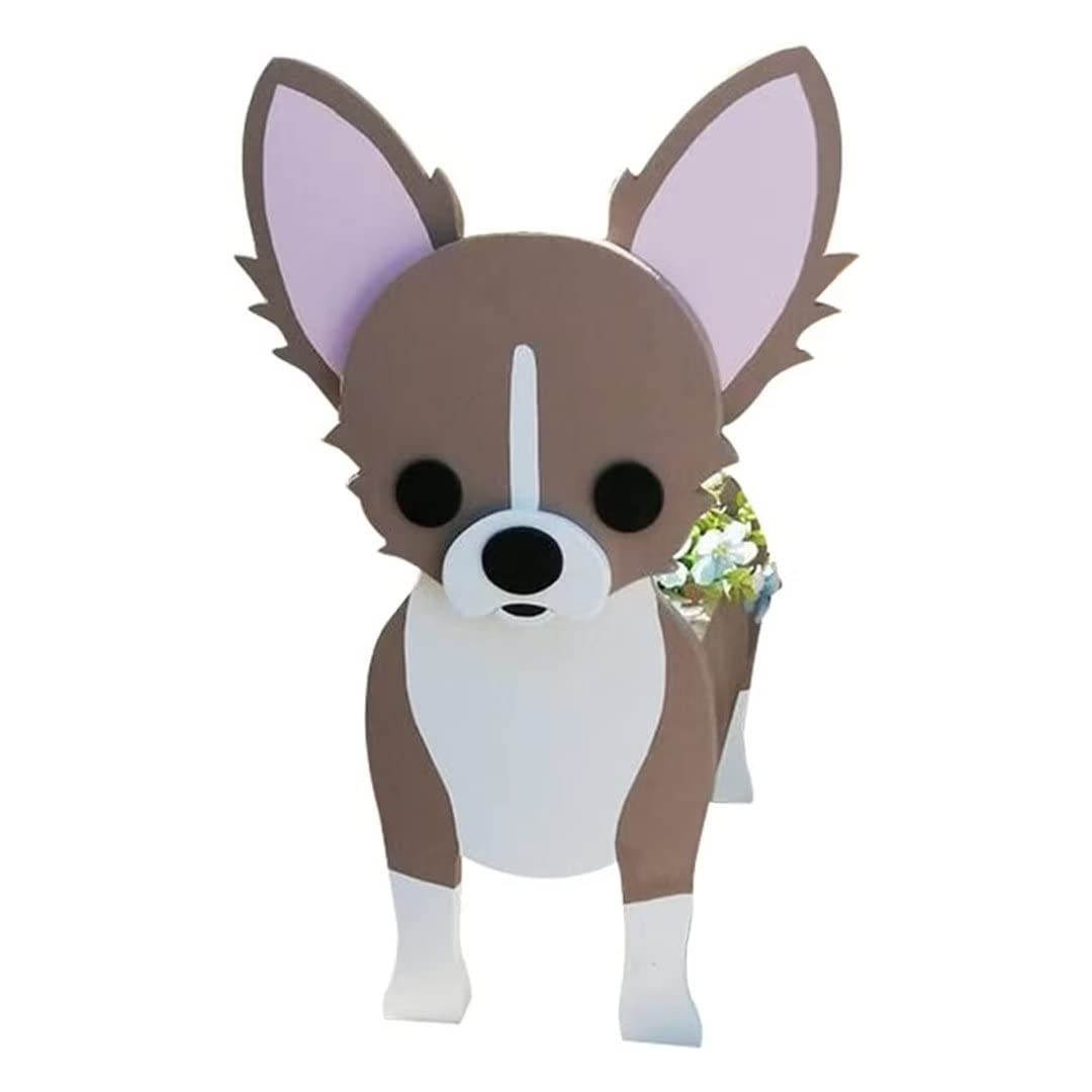 EIMOPE Dog Planter Pot, Animal Shaped Flower Planter Plant Pots, Cartoon Pet Dog Planter Flower Pot, Plant Pots Container Holder for Outdoor Indoor Garden Flower Cactus Air Plants — image 1