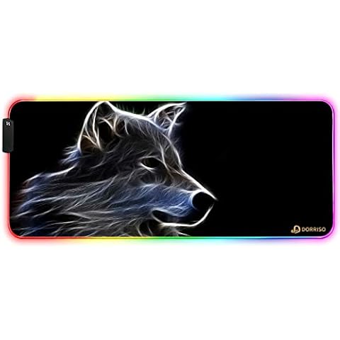 DORRISO RGB Alfombrilla de Ratón Gaming XXL Cover