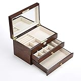 Jewelry Box Organizer for women 3 Layers Jewelry Organizer Storage Display Case Gift for Mom and...